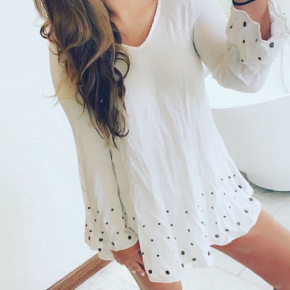 White  studded Tobi dress